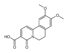 9,10-dimethoxy-4-oxo-6,7-dihydro-4H-pyrido[2,1-a]isoquinoline-3-carboxylic acid结构式