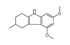 5,7-dimethoxy-3-methyl-2,3,4,9-tetrahydro-1H-carbazole结构式