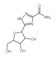 1H-1,2,4-Triazole-3-carboxamide,5-b-D-ribofuranosyl- (9CI) Structure