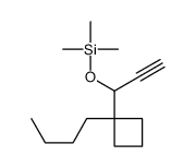 1-(1-butylcyclobutyl)prop-2-ynoxy-trimethylsilane结构式