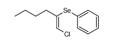 Z-1-Chlor-2-phenylseleno-1-hexen Structure