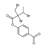 (4-nitrophenyl) 2,3-dibromo-2-(bromomethyl)butanoate结构式