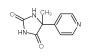 2,4-Imidazolidinedione,5-methyl-5-(4-pyridinyl)-结构式