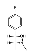 (1RS,2SR)-1-(4-fluoro-phenyl)-2-methylamino-propan-1-ol结构式