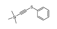 2-trimethylsilyl-1-phenylthioacetylene Structure