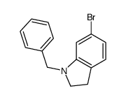 1-benzyl-6-bromo-2,3-dihydroindole Structure
