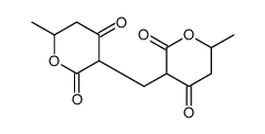 3,3'-Methylenebis[5,6-dihydro-6-methyl-2H-pyran-2,4(3H)-dione]结构式
