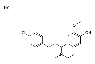 1-[2-(4-chlorophenyl)ethyl]-7-methoxy-2-methyl-1,2,3,4-tetrahydroisoquinolin-2-ium-6-ol,chloride Structure