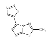 1,2,4-Triazolo[3,4-b][1,3,4]thiadiazole,6-methyl-3-(1,2,3-thiadiazol-5-yl)- Structure