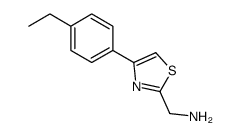 2-Thiazolemethanamine,4-(4-ethylphenyl)-(9CI)结构式