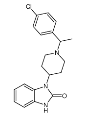 1-{1-[1-(4-chloro-phenyl)-ethyl]-piperidin-4-yl}-1,3-dihydro-benzoimidazol-2-one Structure