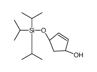 (1R,4S)-4-tri(propan-2-yl)silyloxycyclopent-2-en-1-ol结构式