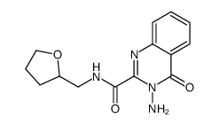 3-amino-4-oxo-N-(oxolan-2-ylmethyl)quinazoline-2-carboxamide Structure