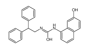 1-(2,2-diphenylethyl)-3-(7-hydroxynaphthalen-1-yl)urea结构式
