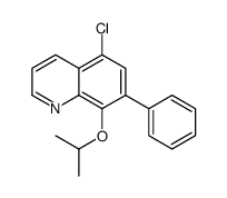 5-chloro-7-phenyl-8-propan-2-yloxyquinoline结构式