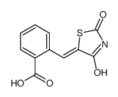 2-[(2,4-dioxo-1,3-thiazolidin-5-ylidene)methyl]benzoic acid结构式