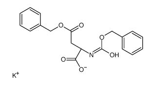 potassium,(2R)-4-oxo-4-phenylmethoxy-2-(phenylmethoxycarbonylamino)butanoate Structure