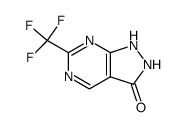 6-trifluoromethyl-1,2-dihydro-pyrazolo[3,4-d]pyrimidin-3-one结构式