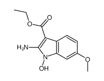 ethyl 2-amino-1-hydroxy-6-methoxyindole-3-carboxylate Structure