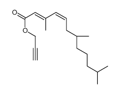 prop-2-ynyl (2E,4E,7S)-3,7,11-trimethyldodeca-2,4-dienoate Structure