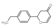 4H-Pyran-4-one,2-(4-ethylphenyl)-2,3-dihydro-,(-)-(9CI) structure