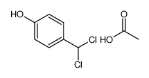 acetic acid,4-(dichloromethyl)phenol结构式