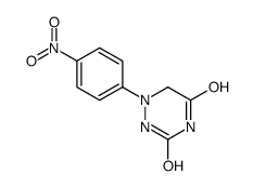 1-(4-nitrophenyl)-1,2,4-triazinane-3,5-dione结构式