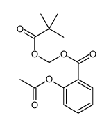 2,2-dimethylpropanoyloxymethyl 2-acetyloxybenzoate结构式