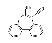 1-amino-2-cyano-3,4:5,6-dibenzocycloheptatriene结构式