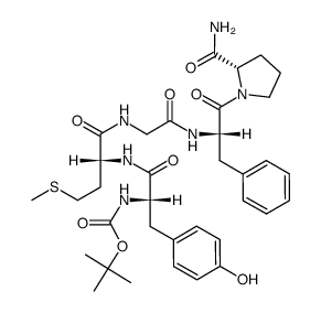 Boc Tyr D.Met Gly Phe Pro NH2 Structure