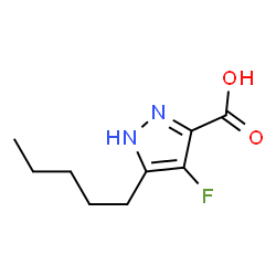 1H-Pyrazole-3-carboxylicacid,4-fluoro-5-pentyl-(9CI)结构式