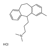 dimethyl-[3-(2-methyl-6,11-dihydro-5H-dibenzo[1,2-e:1',2'-f][7]annulen-11-yl)propyl]azanium,chloride结构式