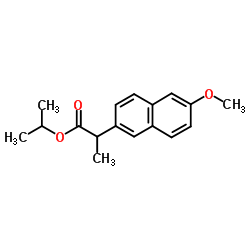 rac-Naproxen 2-Propyl Ester structure