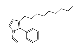 1-ethenyl-3-nonyl-2-phenylpyrrole结构式