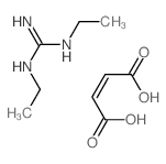 (Z)-but-2-enedioic acid,1,2-diethylguanidine Structure