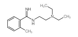 N-(2-diethylaminoethyl)-2-methyl-benzenecarboximidamide结构式