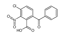 6-benzoyl-3-chloro-2-nitrobenzoic acid结构式