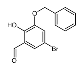 5-bromo-2-hydroxy-3-phenylmethoxybenzaldehyde结构式