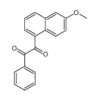1-(6-methoxynaphthalen-1-yl)-2-phenylethane-1,2-dione结构式