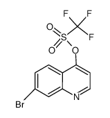 Trifluoromethanesulfonic Acid 7-bromo-quinolin-4-yl Ester Structure