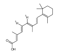 (2Z,4E,6Z,8E)-3,7-dimethyl-9-(2,6,6-trimethylcyclohexen-1-yl)-5,6-ditritionona-2,4,6,8-tetraenoic acid结构式