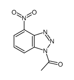 1-(4-nitro-1H-benzo[d][1,2,3]triazol-1-yl)ethan-1-one结构式