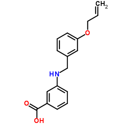 3-{[3-(Allyloxy)benzyl]amino}benzoic acid结构式