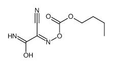 [(2-amino-1-cyano-2-oxoethylidene)amino] butyl carbonate Structure