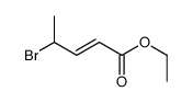 4-Bromo-2-pentenoic acid ethyl ester结构式