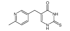 5-(6-methyl-3-pyridylmethyl)-2-thiouracil结构式