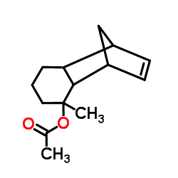 1,4,4a,5,6,7,8,8a-octahydro-5-methyl-1,4-methanonaphthalen-5-yl acetate structure