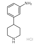 3-(4-哌啶基)苯胺盐酸盐结构式