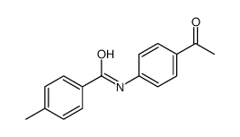 N-(4-acetylphenyl)-4-methylbenzamide结构式