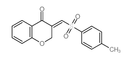 3-[(4-methylphenyl)sulfonylmethylidene]chroman-4-one结构式